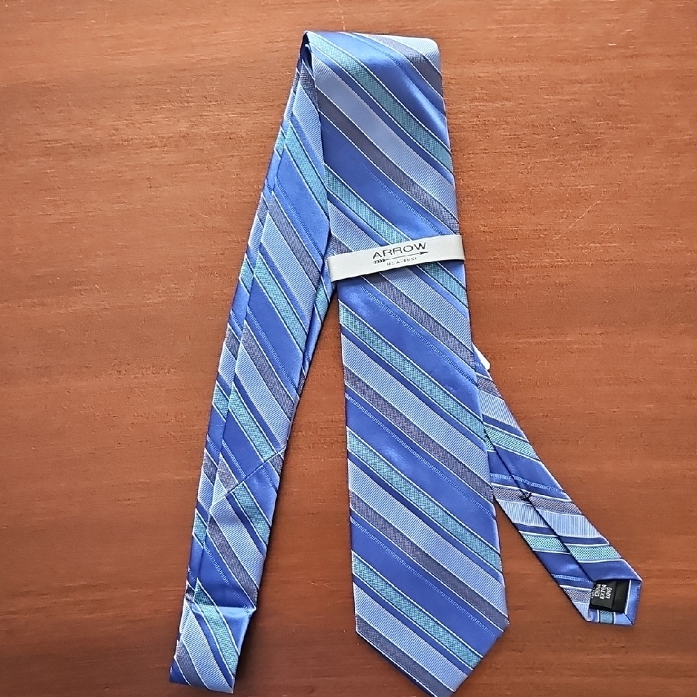 Arrow Elegant Blue Striped Tie XL